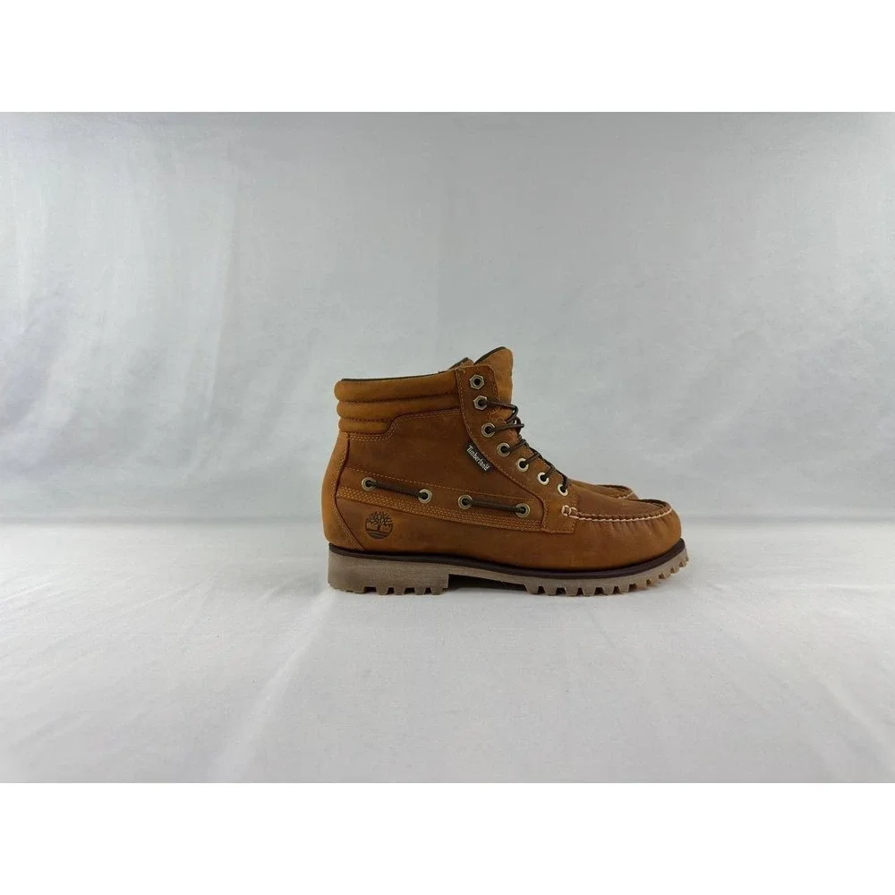 Timberland Oakwell 7 Eye Moc Toe Rust Nubuck Boots Men's Size 9
